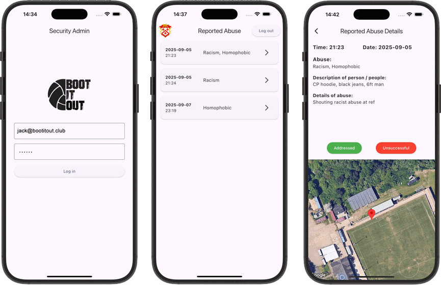 Security App screenshots